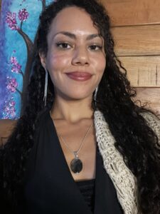 blue necklace